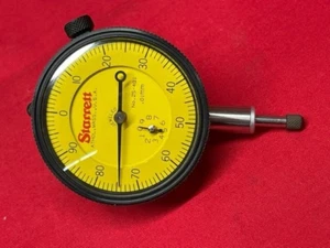 Starrett 25-481J Dial Indicator 0-10.0mm Range, 0-100 Dial Reading IN STOCK - Imagen 1 de 3