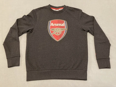 Puma Arsenal Sweatshirt Pullover Dark Gray Men’s Large L Cover
