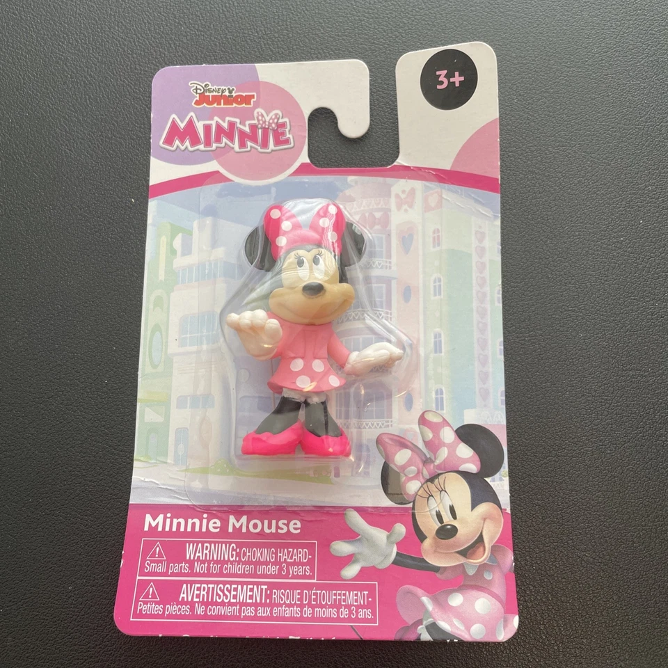 DISNEY Junior Minnie Mouse & Snowpuff Puppy Micro Collection Figure