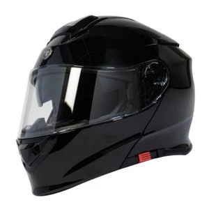 Torc T28 Casco de motocicleta modular de doble visera de doble visera Brillo negro medio M - Imagen 1 de 5