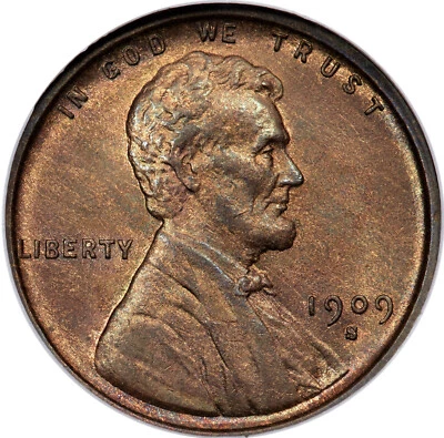 Lincoln Cent 1909-S VDB NGC MS-64 Red and Brown! Key Date! Stunning near-Gem! - Image 1 of 4