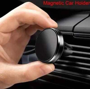 Car Magnetic Phone Holder Air Vent Mount Bracket Universal AirVent Fan Mobile X - Picture 1 of 10
