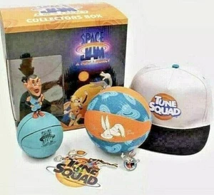 Space Jam Collectors Box A New Legacy Lebron James Bugs Bunny Hat Mini Ball Pin - Picture 1 of 11