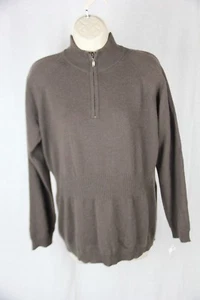 Vintage Enzo Mantovani Brown Cashmere long sleeve sweater XL NWD - Picture 1 of 8
