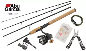 Abu Garcia Diplomat Wilderness 4pc 6ft6in Survival Combo Fishing Rod Reel Line - Picture 1 of 8