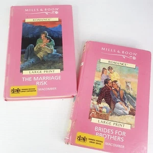 2 Mills & Boon by Debbie Macomber Large Print Hardcover 1st Edition ex-Library - Picture 1 of 21