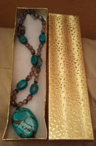 LADIES TORQUOISE NECKLACE - Picture 1 of 3