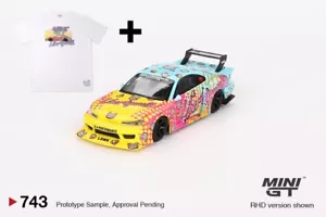 1:64 Mini GT - Nissan LB-Super Silhouette S15 SILVIA LBWK Kuma y camiseta XXL - Imagen 1 de 5