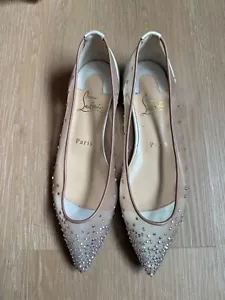 christian Louboutin Follies Strass Flat Size 36 - Picture 1 of 4