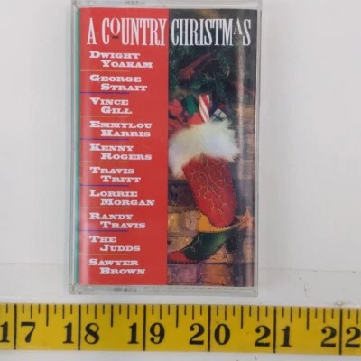 A Country Christmas Music Cassette Tape Holidays George Strait Kenny Rogers - Image 1 of 3