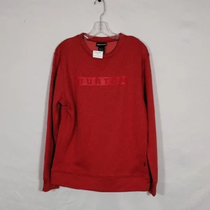 NWT Burton Men's Red Sweater M Oak Crew Size Small - Picture 1 of 11
