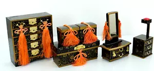 Collectible Japanese Seven tiered Hinadoll decoration set 6.1"~2.2" @sa0110M31ss - Picture 1 of 9