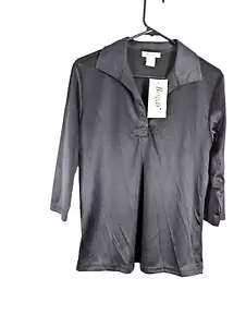 Bogari women's S black 3/4 sleeve tunic NWT - Picture 1 of 5