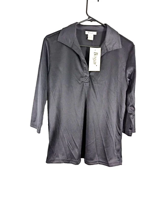 Bogari Mujer S Negro Manga 3/4 Túnica Nuevo Con Etiquetas Foto 1 de 4