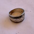Sterling Silver Band Ring Signed Msw Thailand Size 6