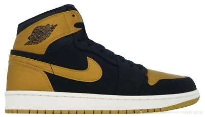 Nike Air Jordan 1 I Retro Alto Melo PE 2014 Negro Dorado Blanco Talla 9 332550-026 Nuevo Foto 1 de 4