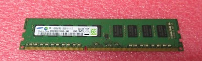 4GB Samsung M391B5273DH0-YK0 PC3-12800E UBDIMM 2Rx8 DDR3 ECC Server Memorye - Image 1 of 3