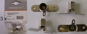 12 x Brücken Lampen Fassung E10 Sockel mit Lötfahne f. Modelleisenbahn Modellbau - Bild 1 von 1