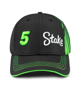 Stake F1 Kick Sauber Gabriel Bortoleto Driver Hat Black - Picture 1 of 6