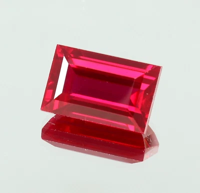 12x8 MM AAA Natural Flawless Mozambique Ruby Loose Baguette Gemstone Cut 7.75 Ct - Image 1 of 4