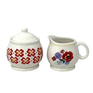 The Pioneer Woman Flea Market Creamer and Sugar Bowl Set Floral - Picture 1 of 4