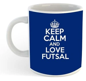 Keep Calm And Liebe Futsal Becher - Blau - Bild 1 von 1