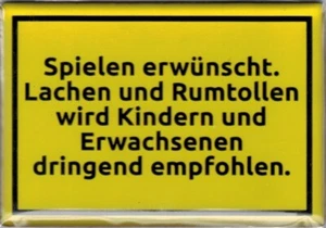 Kühlschrankmagnet "Spielen dringend empfohlen" - viele weitere Motive! - Bild 1 von 12