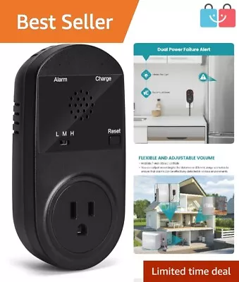 Durable Power Outage Alert - 80-120dB Alarm for Freezers & Electrical Safety - Image 1 of 4