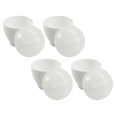  4 Pcs Gedämpfter Eierbecher Mikrowelle Eierkocher Mikrowellen-Eierkocher - Bild 1 von 4
