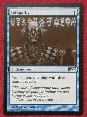 Magic The Gathering 2010 CORE SET M10 TELEPATHY blue card MTG - Image 1 of 2