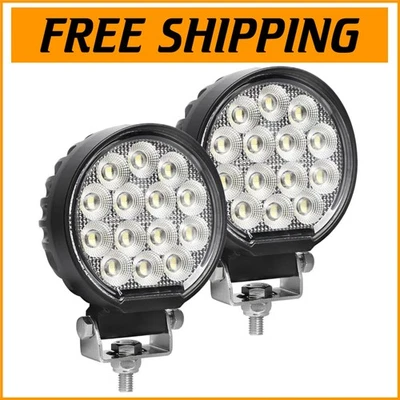 Efficient 112W LED Flood Lights - Remote-Controlled for Universal Vehicle Use - Image 1 of 4