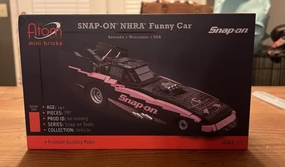 NEW Snap-on NHRA PINK Funny Car BCA 2024 Atom Brick Building Set SSX24P139 - Image 1 of 3