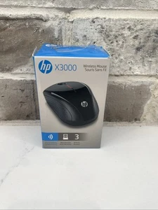 Brand NEW--HP X3000 BLACK 3-Button Wireless USB Optical Scroll Mouse - Picture 1 of 2