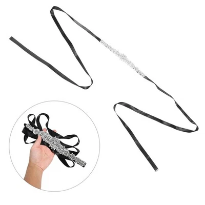  Ceinture de mariée en strass : Ceinture de mariée ajustable pour robe de - Photo 1/4