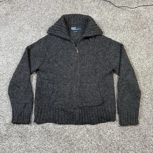 Suéter Polo Ralph Lauren Para Hombres Grande Mezcla Lana/Alpaca Cremallera Con Bolsillos - Imagen 1 de 6