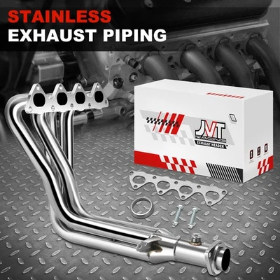 Cabezal colector de carcasa de acero inoxidable 4-1 para 99-00 Honda Civic SI EM1 B16A2 Foto 1 de 4