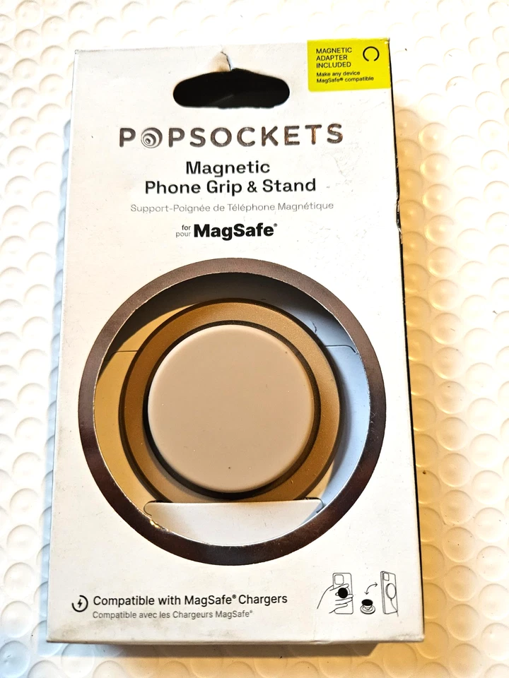 PopSockets MagSafe Round PopGrip Phone Grip & Stand for iPhone Latte Soft Touch - Image 1 of 2