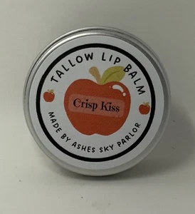 Bálsamo labial de sebo hecho a mano beso crujiente (pastel de manzana) relleno de medias - Imagen 1 de 5