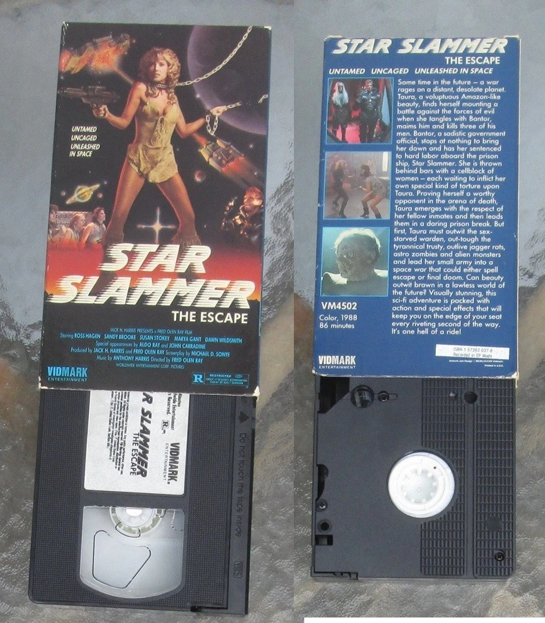 Star Slammer Escape VHS Adventures of Taura Prison Ship Fred Olen Ray Cult SciFi - Image 1 of 1