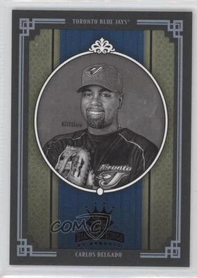 2005 Donruss Diamond Kings Black Framed Black & White /25 Carlos Delgado #240 - Image 1 of 2