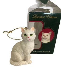 VTG CFA Limited Edition White Shorthair Christmas Ornament - Picture 1 of 5