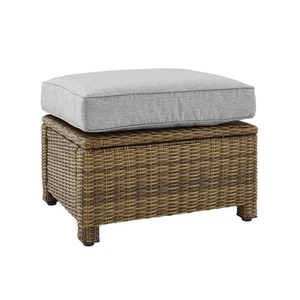 Bradenton Wicker Outdoor Ottoman - Picture 1 of 10
