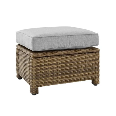 Bradenton Wicker Outdoor Ottoman - Image 1 of 4