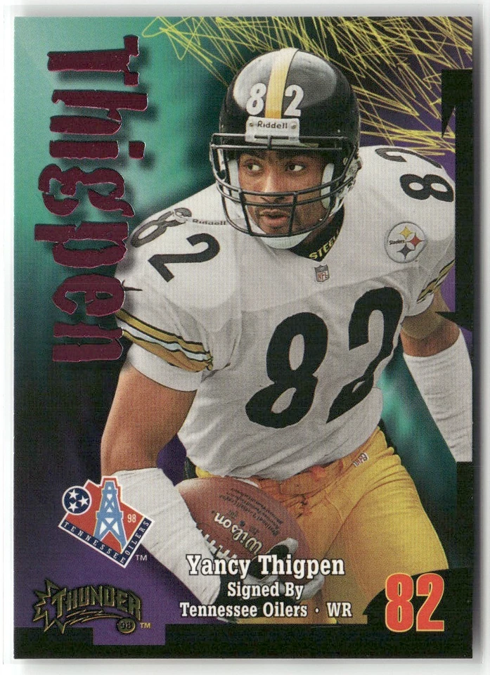 1998 SKYBOX THUNDER YANCEY THIGPEN TENNESSEE OILERS #54 - Image 1 of 3