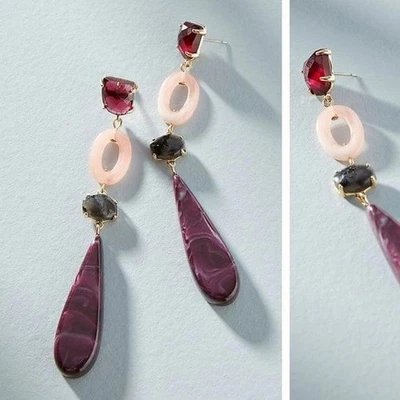 Anthropologie Rebekah树脂吊坠耳环 — 第 1/4 张图片