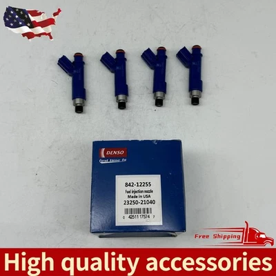 4Pcs Denso 23250-21040 Fuel Injectors Fits Toyota 2006-2014 Yaris 1.5L Foto 1 de 4