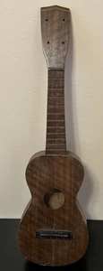 Antyczne ukulele wykonane przez 17-letniego Ludwika Olszewskiego w 1929 roku uszkodzone 21" x 6" - Zdjęcie 1 z 17