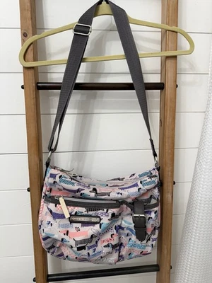 Lilly Bloom Maggie Satchel Handbag Dachsund Recycled Green Dogs Purse - Image 1 of 4