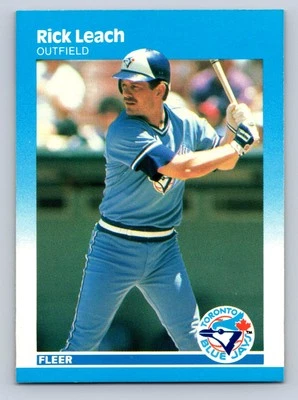 1987 Fleer #234 Rick Leach Toronto Blue Jays - NM/MT - Image 1 of 2