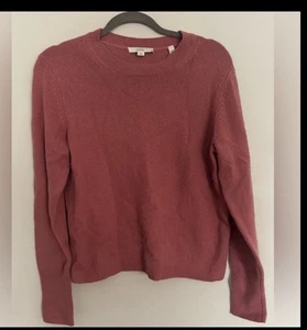 $345 NWT Vince‎ Cashmere Wool Sweater Size Medium Pullover Dusty Rose - Picture 1 of 6